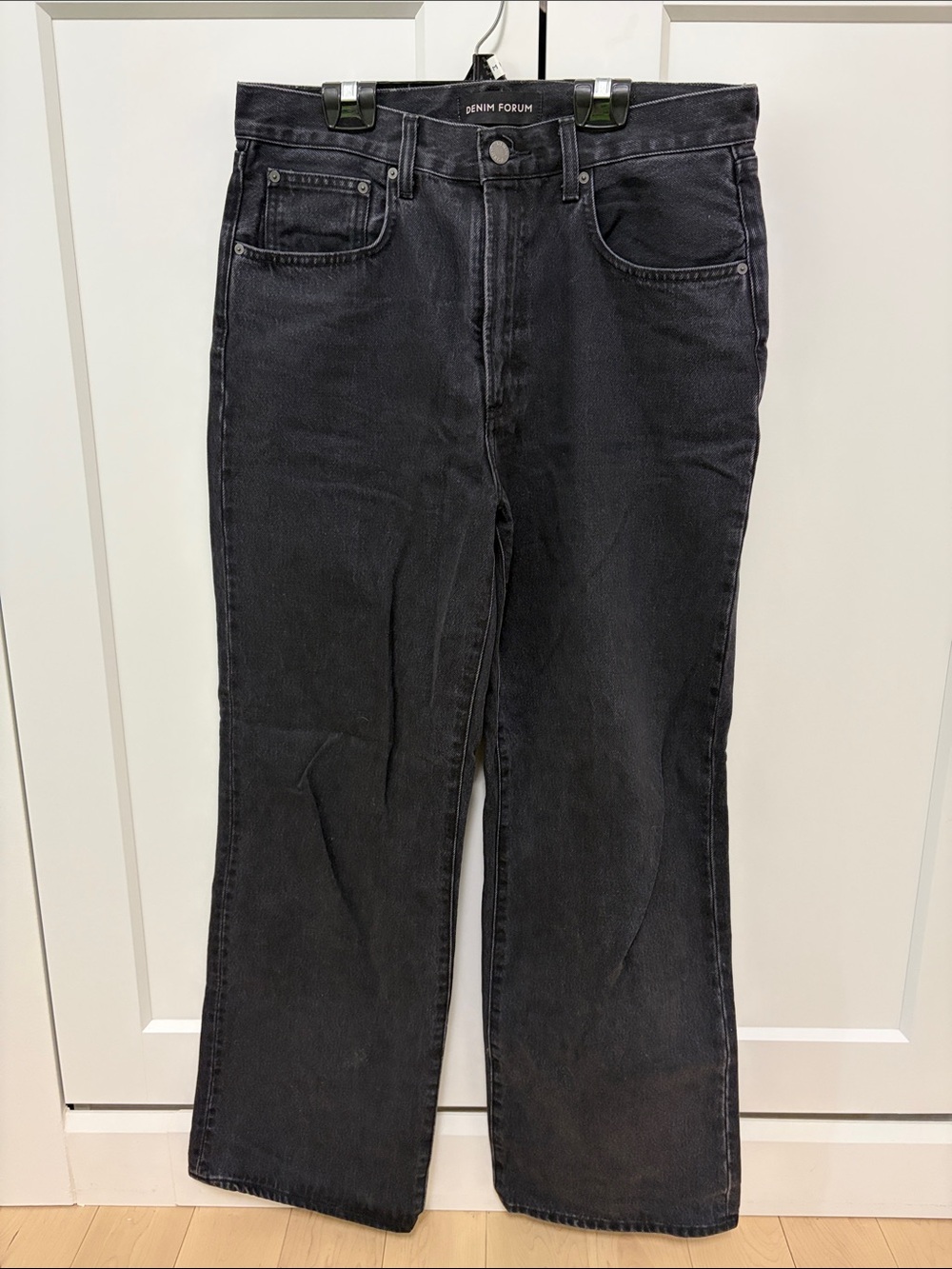 Denim Forum Black High-Rise Farrah Jeans